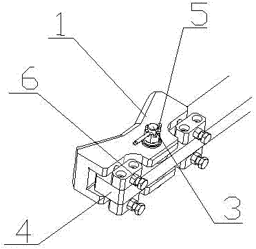 Carrying clamping grasping block special for aluminum alloy forged hub