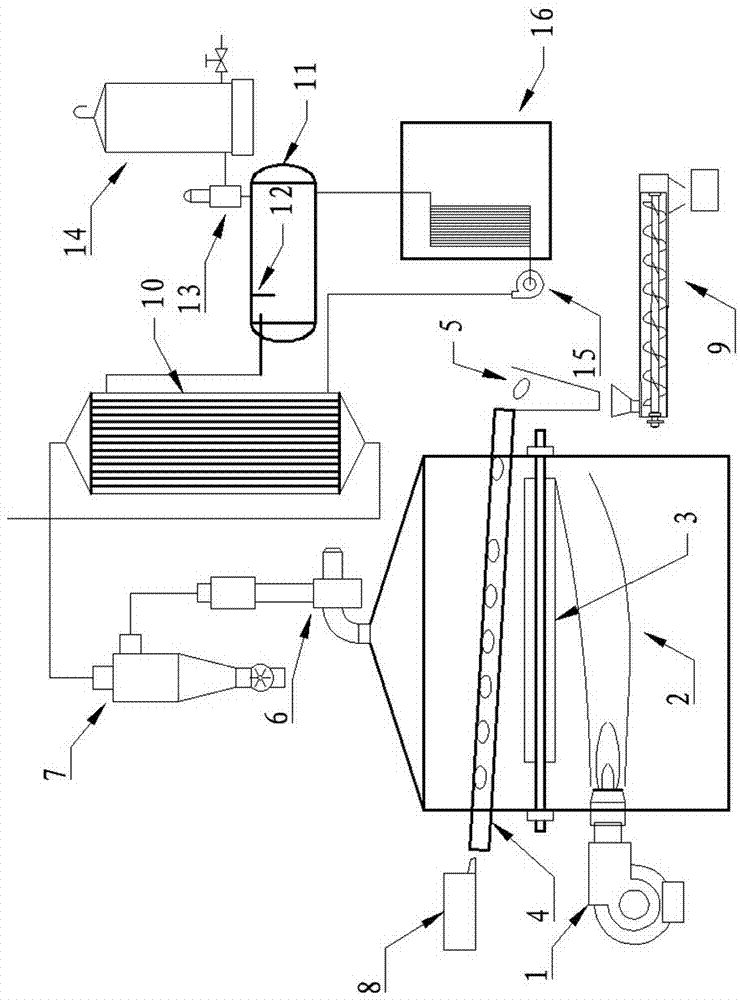 Vibrating screen type pyrogenic process-based yacon peeling device