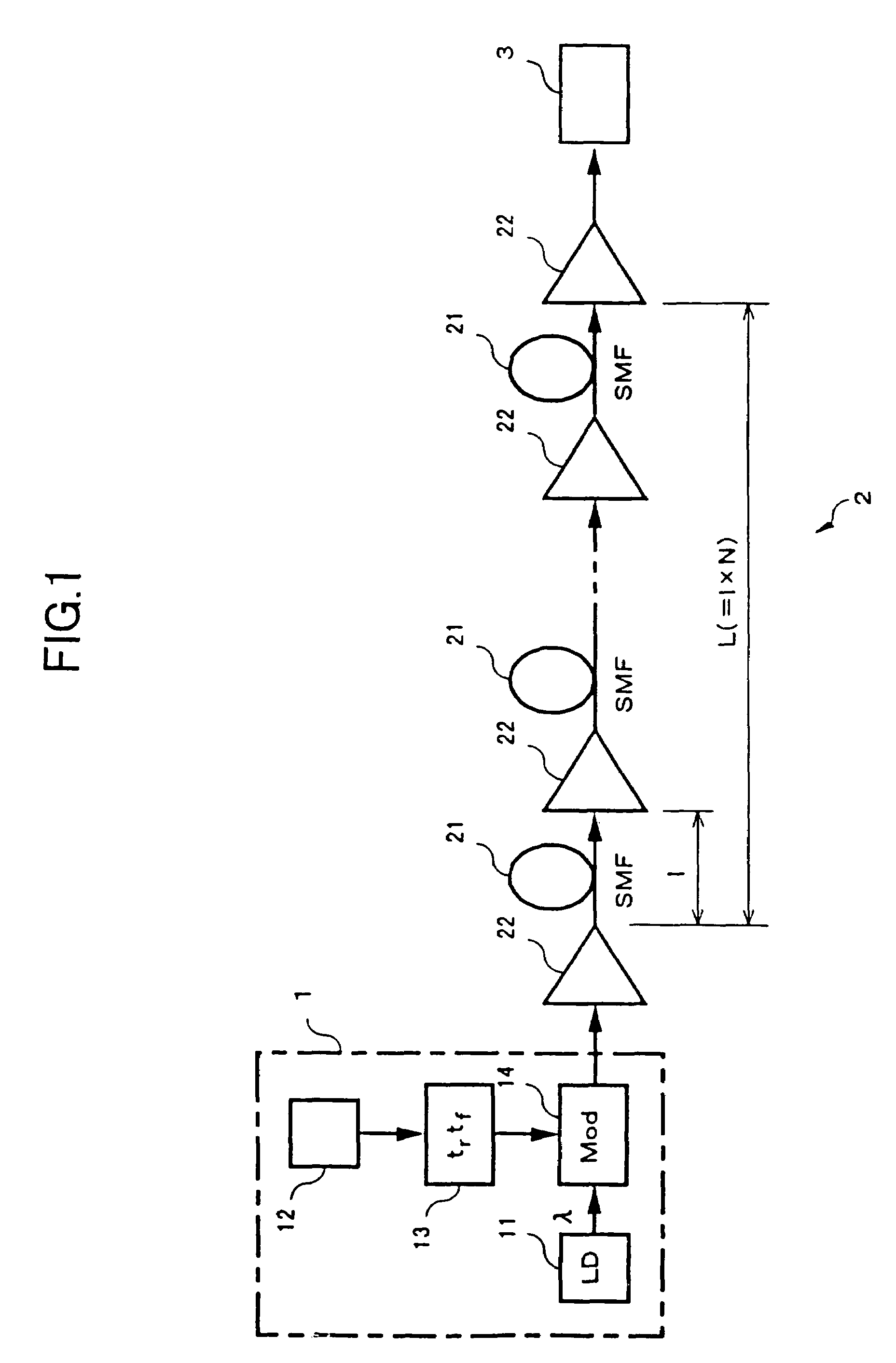 Optical transmission apparatus and method which adjust rise and fall time of signal light to be transmitted