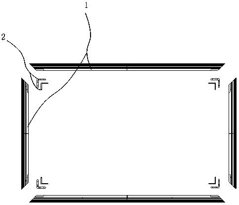 Screen frame and laser projection display device