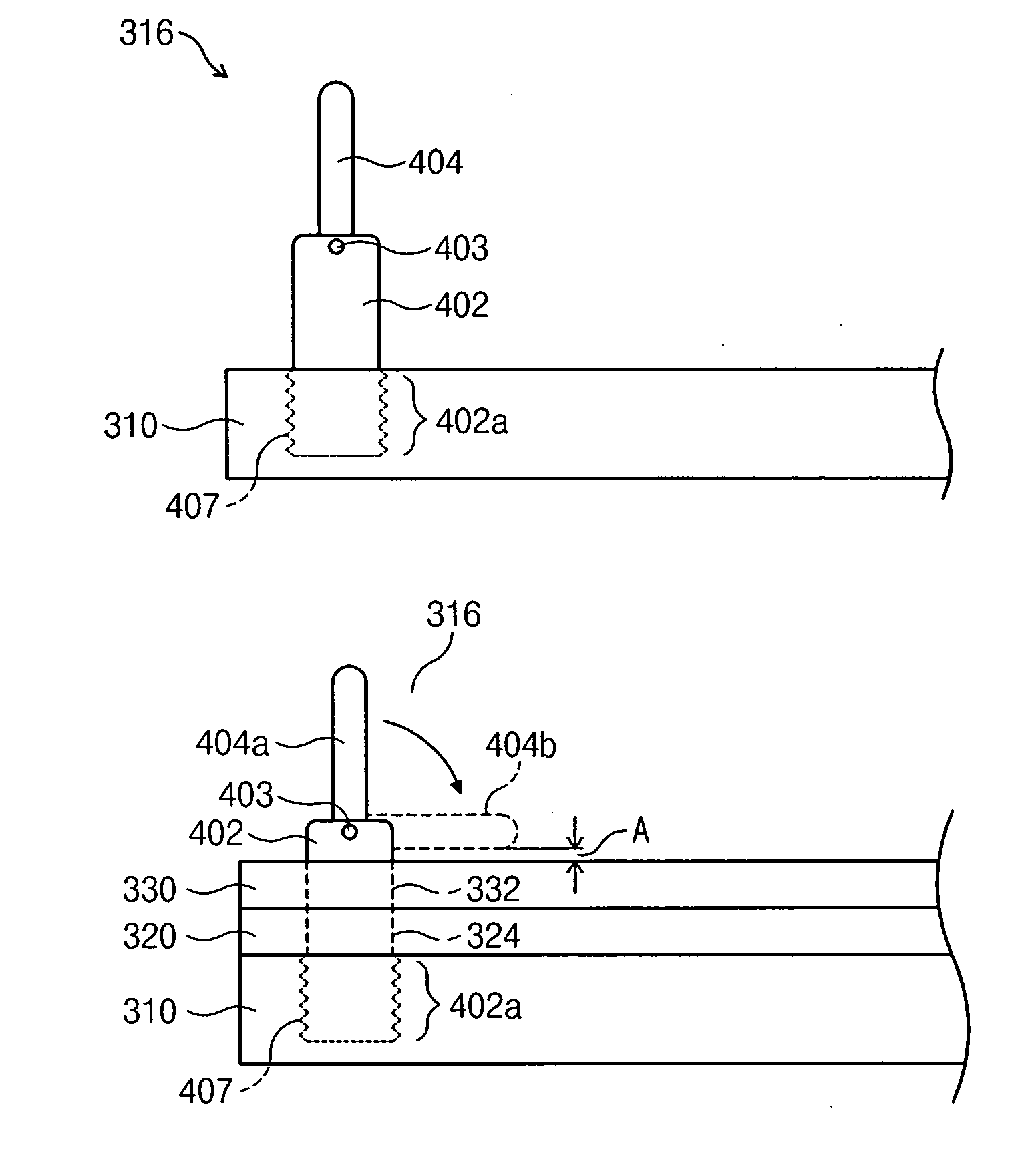 Test board locking device including stiffener