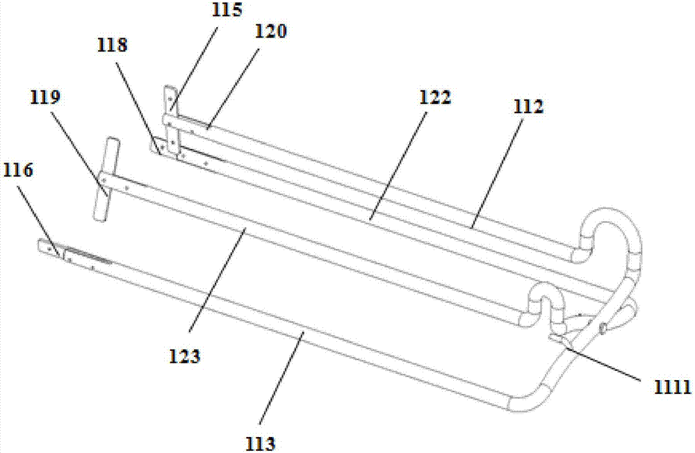Surgical instrument placing and fixing support