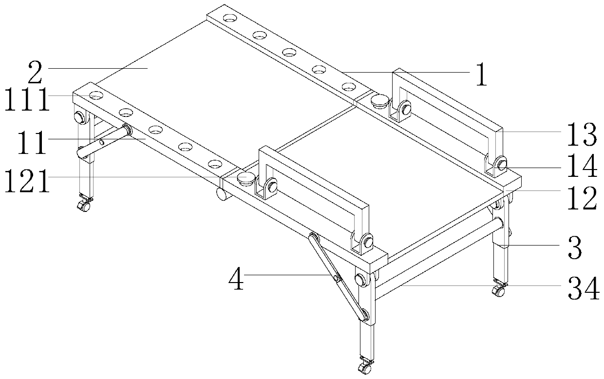 Multifunctional portable medical bed