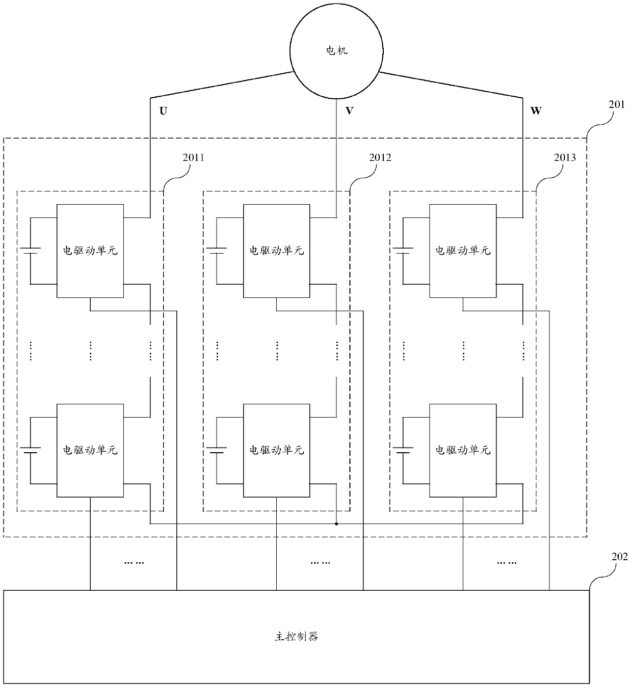 A kind of motor driving device and electric vehicle