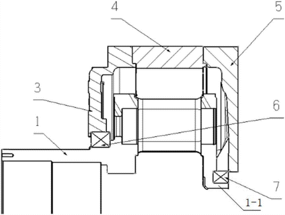 Large wind power gearbox planetary bracket bearing arrangement structure