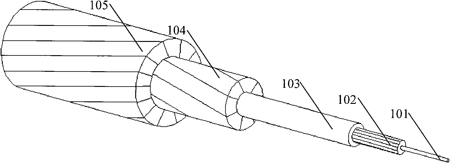 Composite material reinforcing lead and production method thereof