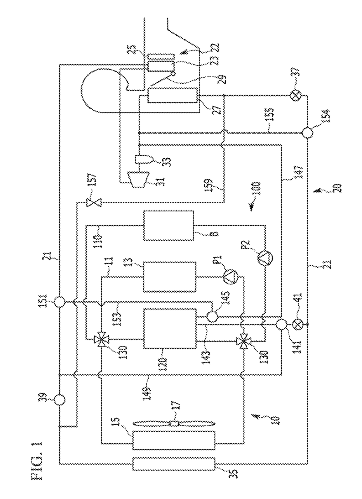 Battery cooling system for a vehicle