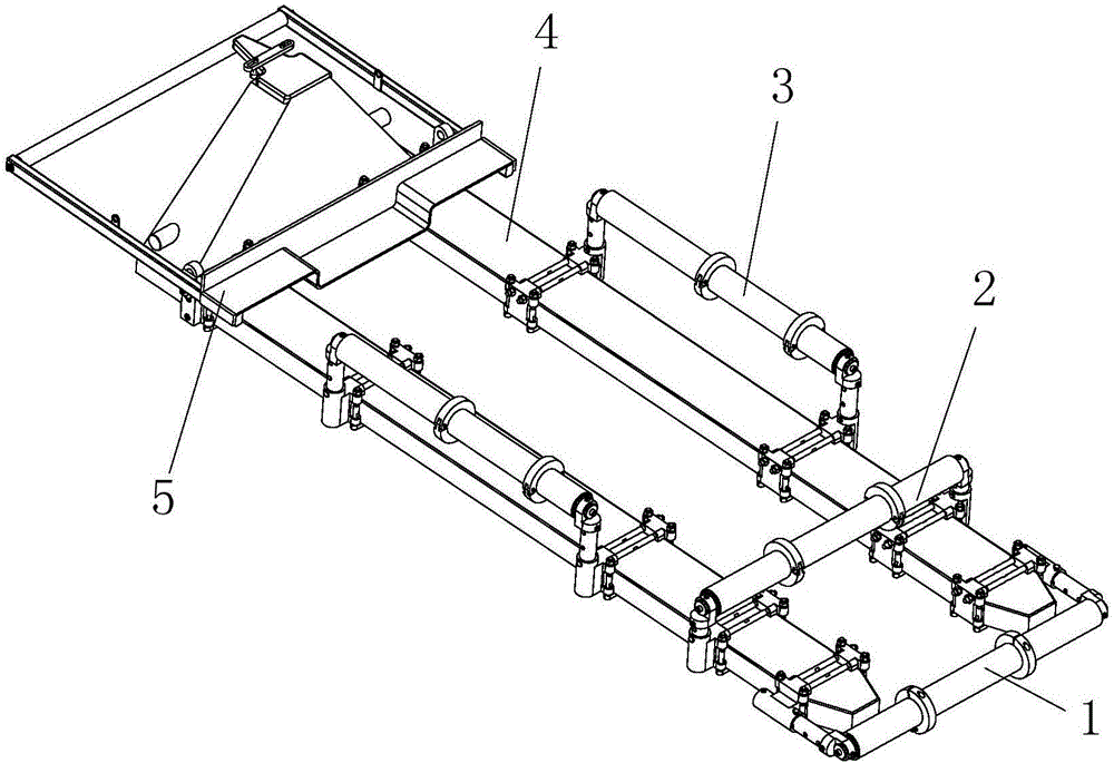 Detachable assembly-type road steel bridge carrying and erecting vehicle