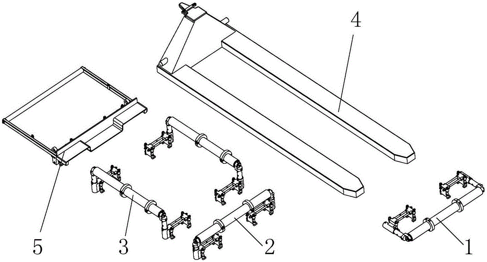 Detachable assembly-type road steel bridge carrying and erecting vehicle