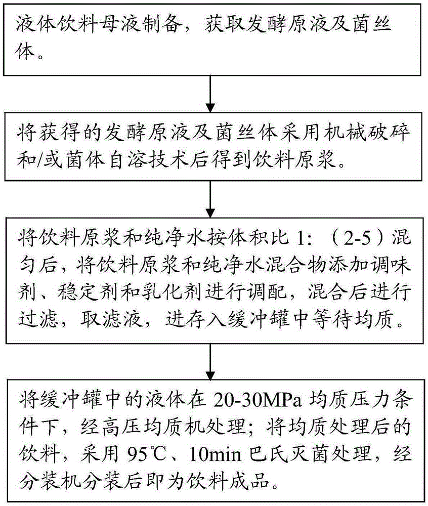 Edible fungus plant protein drink and preparation method thereof