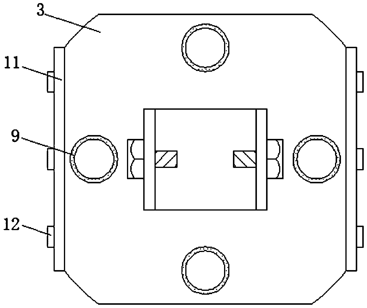 Building connecting structure for assembly