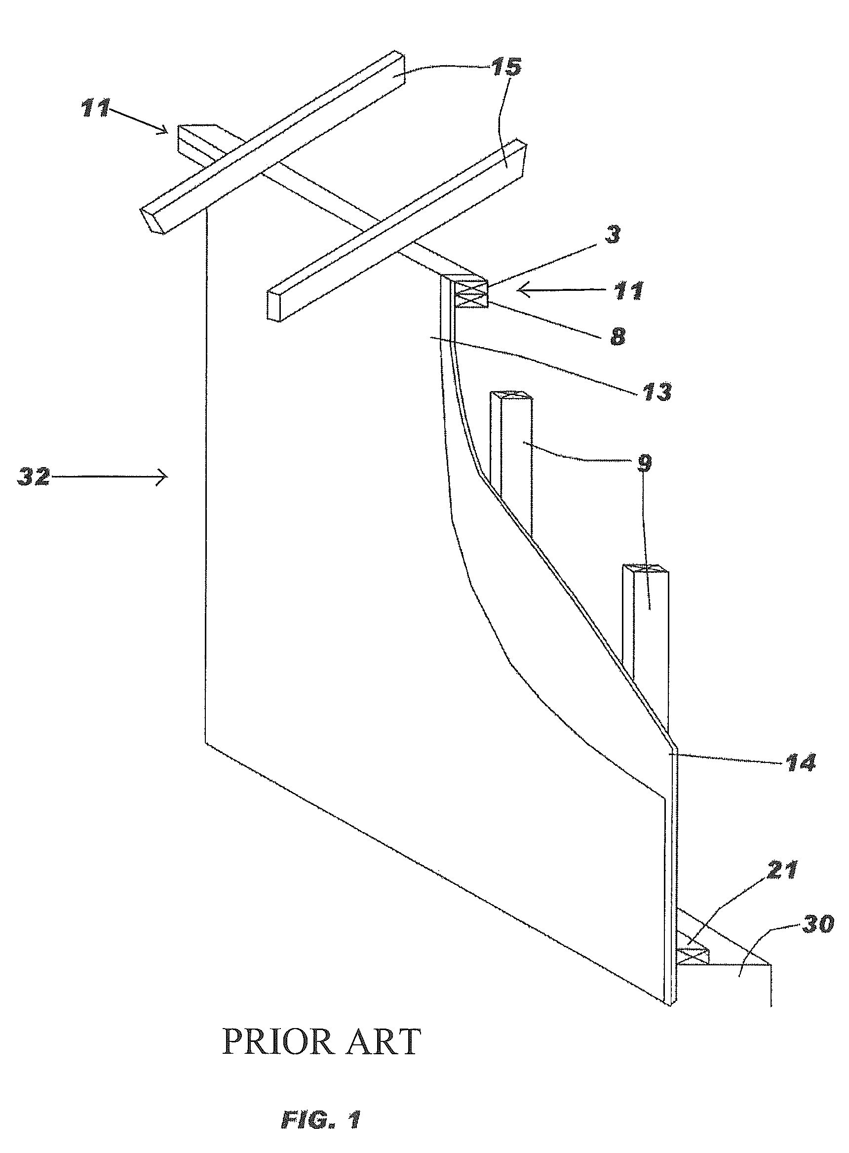 Apparatus for a wind resistant and post load re-tensioning system utilizing a composite fabric and attachment apparatus