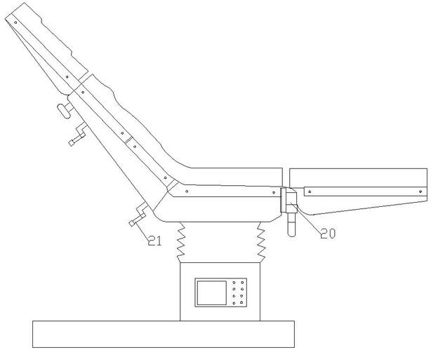 Operating bed with voice control system and control method thereof