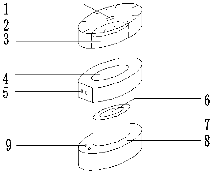 Optical fiber ribbon residual torsion testing device and testing method thereof