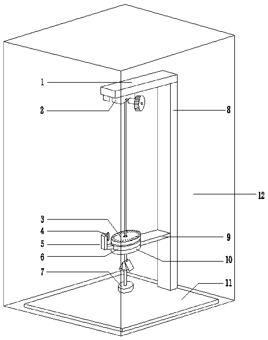 Optical fiber ribbon residual torsion testing device and testing method thereof