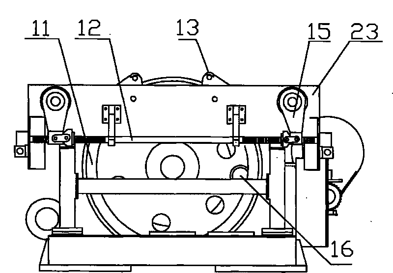 Centrally-mounted motorcar chassis electricity dynamometer
