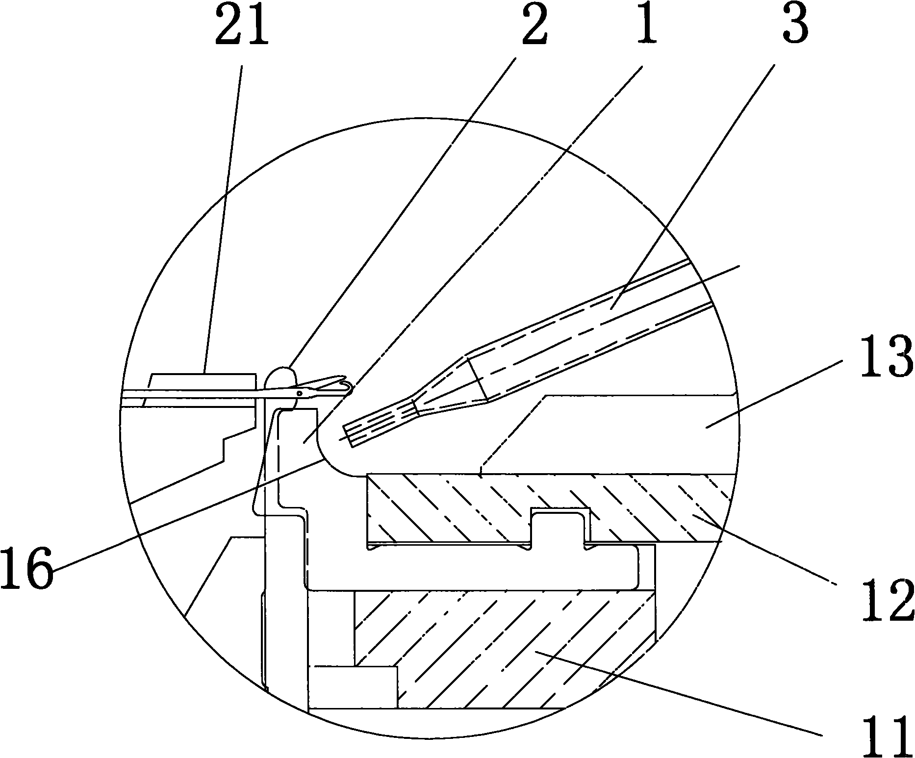 Shear blade device for velour knitting machine