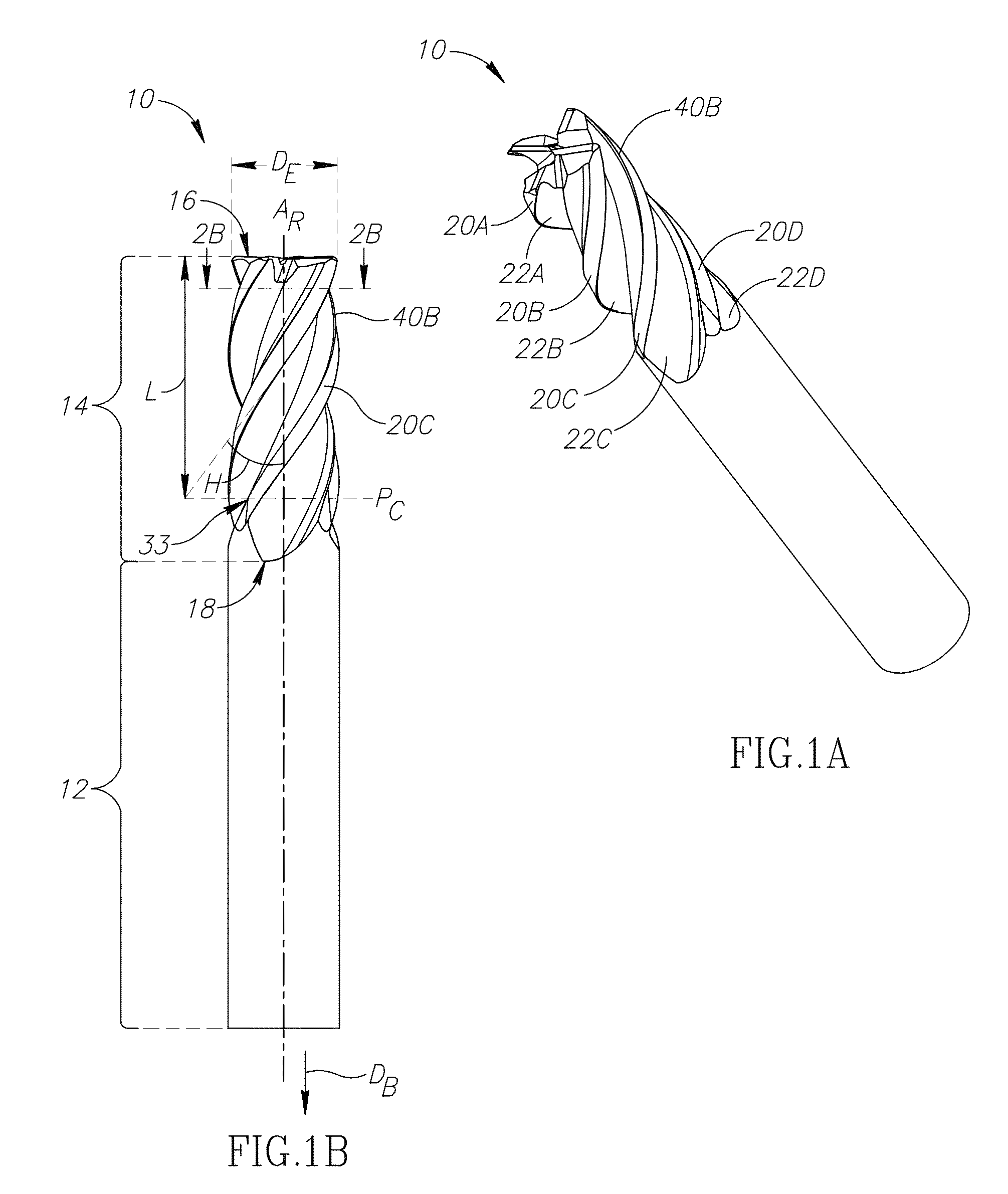 End mill having an asymmetric index angle arrangement for machining titanium