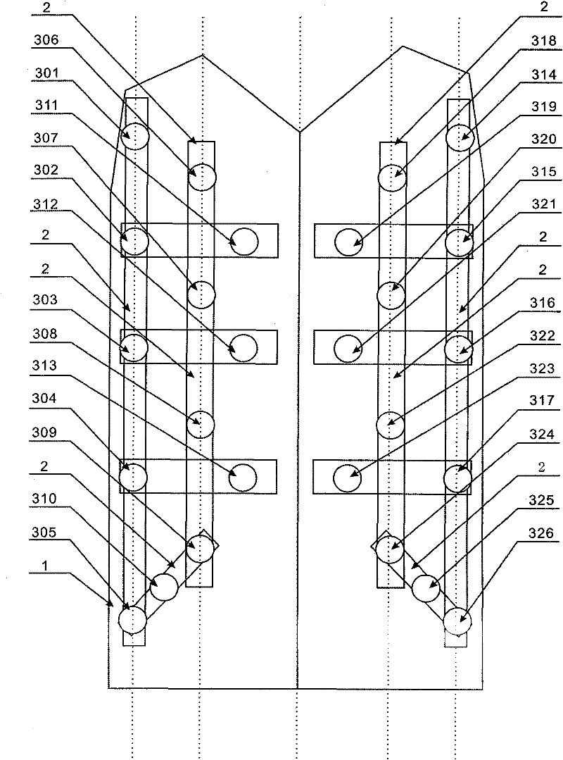 Intelligent total thoracic cavity controllable vibration sputum-discharging device and method