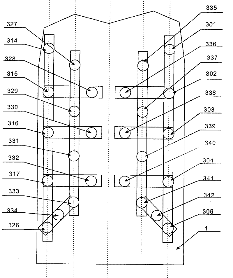 Intelligent total thoracic cavity controllable vibration sputum-discharging device and method