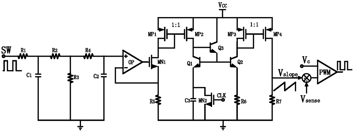 Adaptive Slope Compensation Circuit for Buck Converter with Peak Current Mode Control