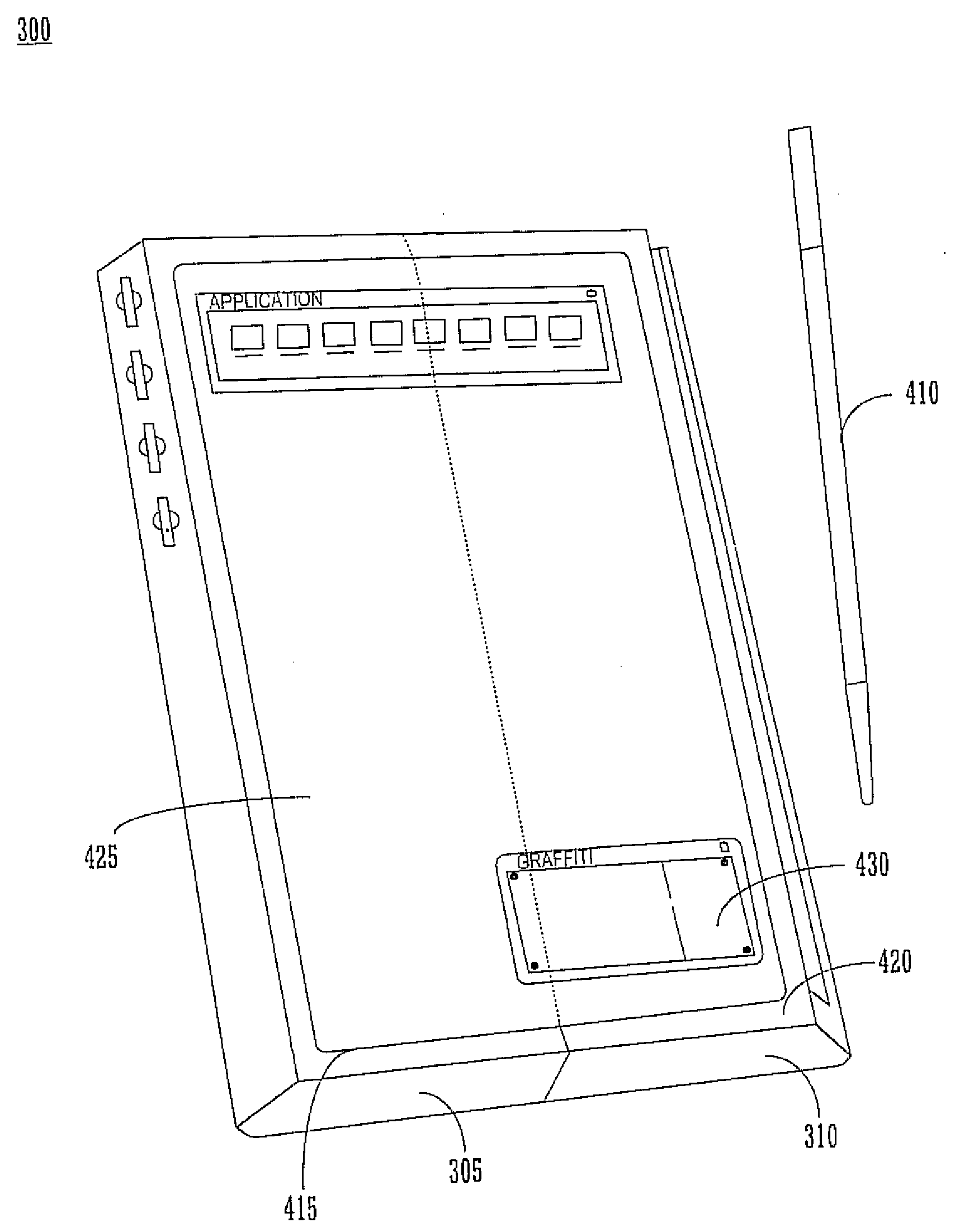 Compact palmtop computer system and wireless telephone with foldable dual-sided display