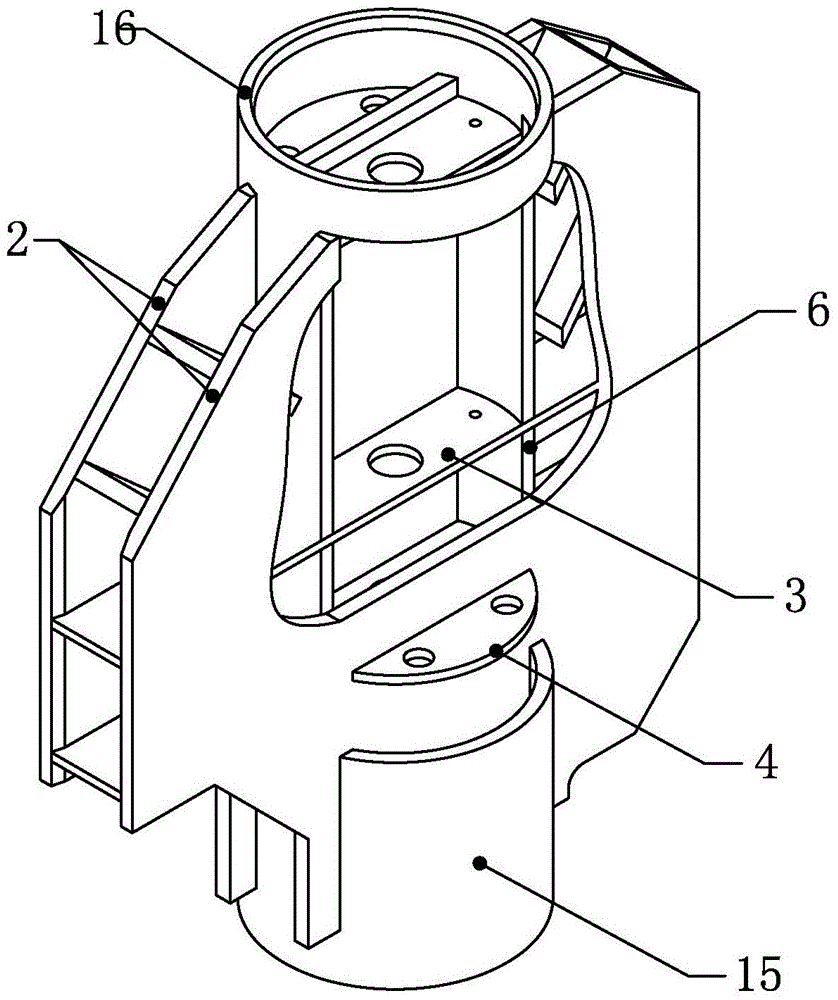 A circular tube node conversion structure and its manufacturing method