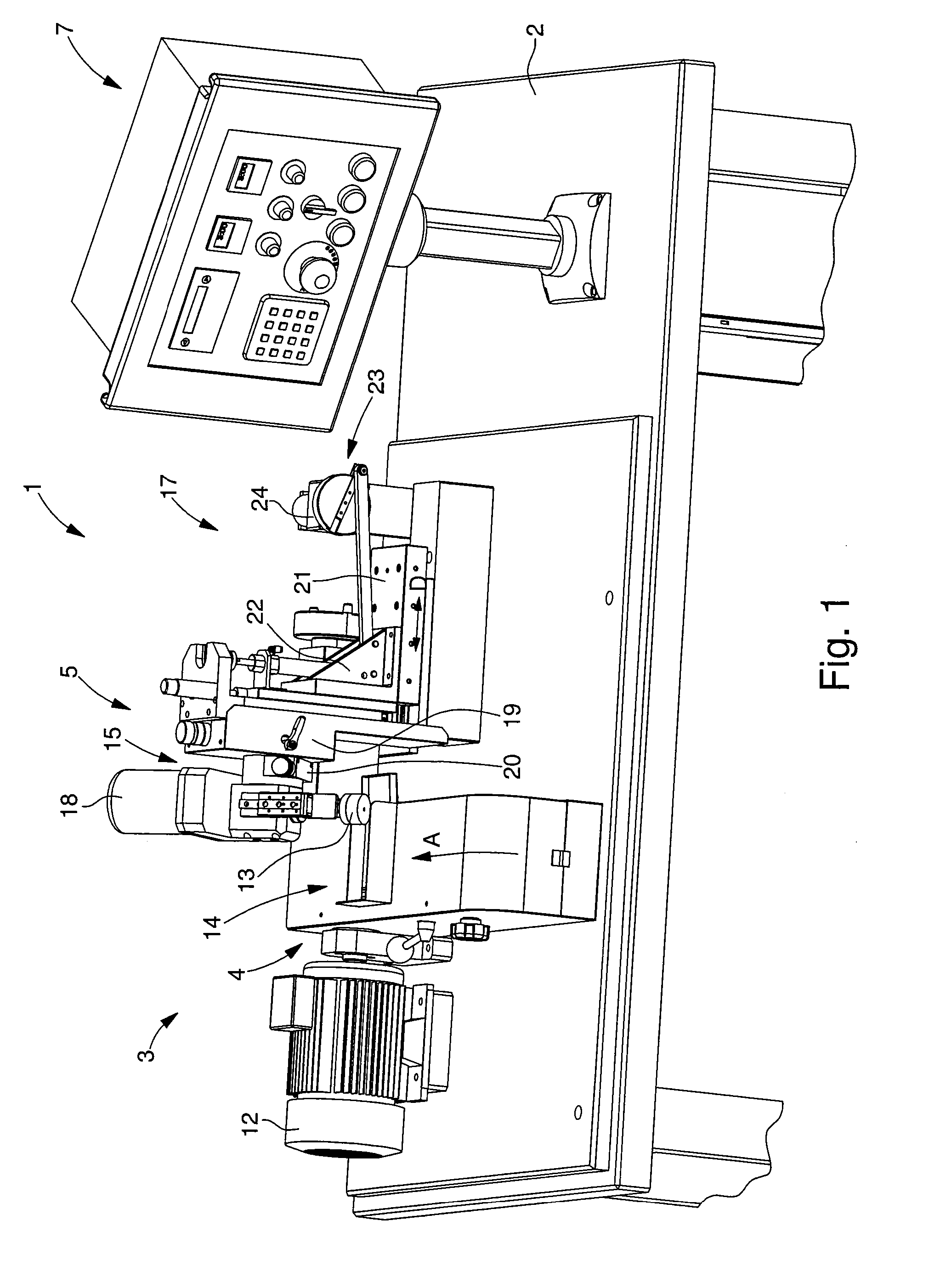 System for machining a bevel