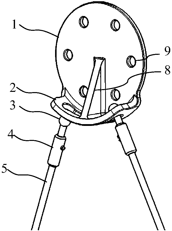 Aerial rope releasing device and launching method for near space airship