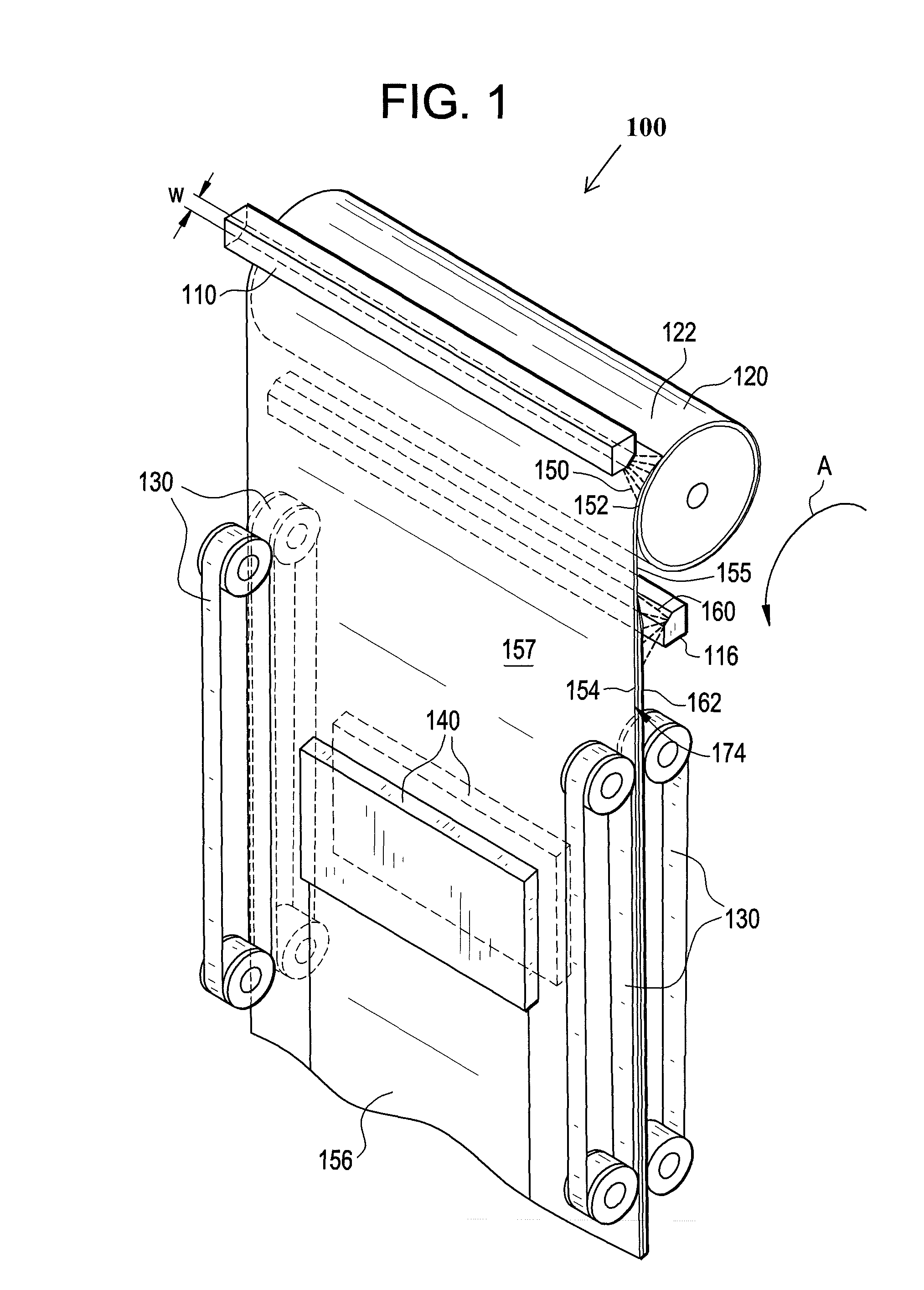 Roll-to-roll glass: touch-free process and multilayer approach