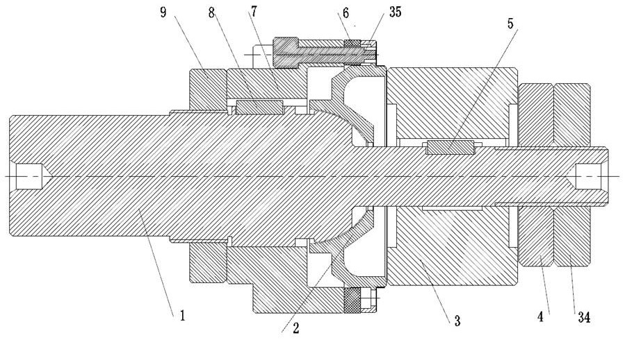 Positioning clamp and machining method for rotor cover of dynamic pressure air bearing of gyro motor