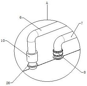 A device for detecting oil leakage of automobile bridge box parts