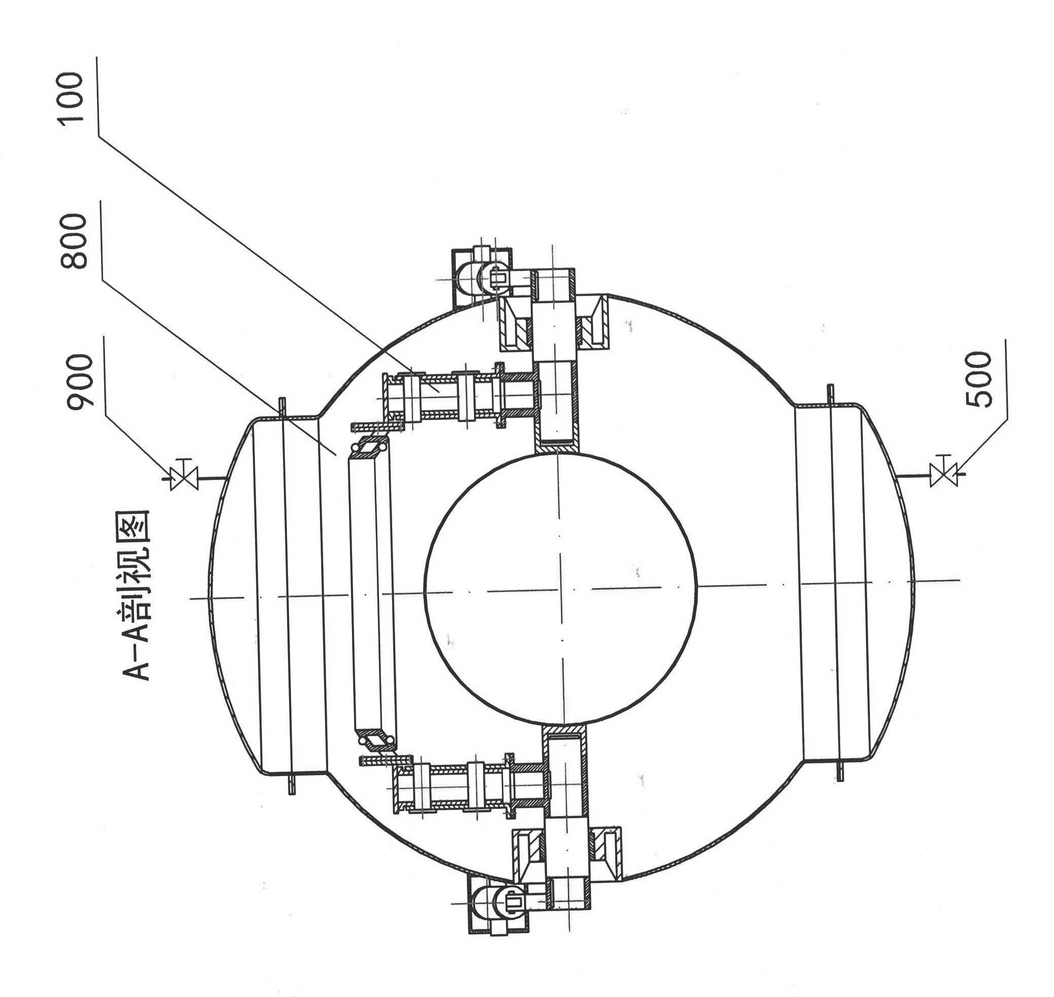 Full-closed type double-ball type interlocking separation valve