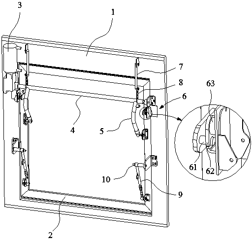 Escape window, working method thereof, security and protection system and compartment