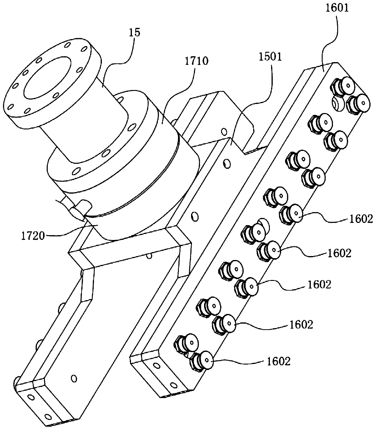 Multi-station flexible hardware machining center and machining method thereof