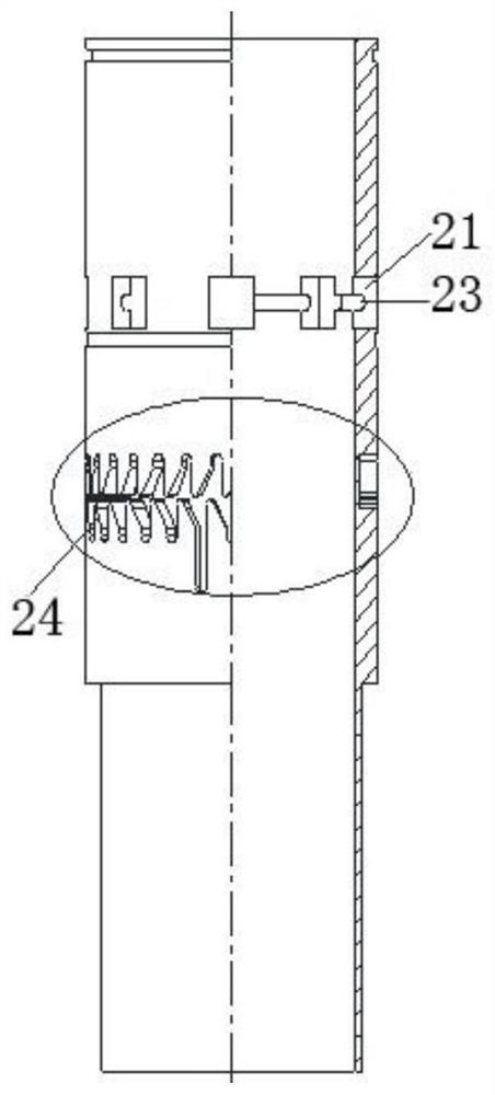 Chute counting type infinite-order full-bore well completion fracturing device