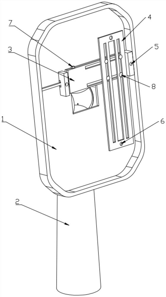 Face recognition equipment mounting bracket applicable to multiple scenes