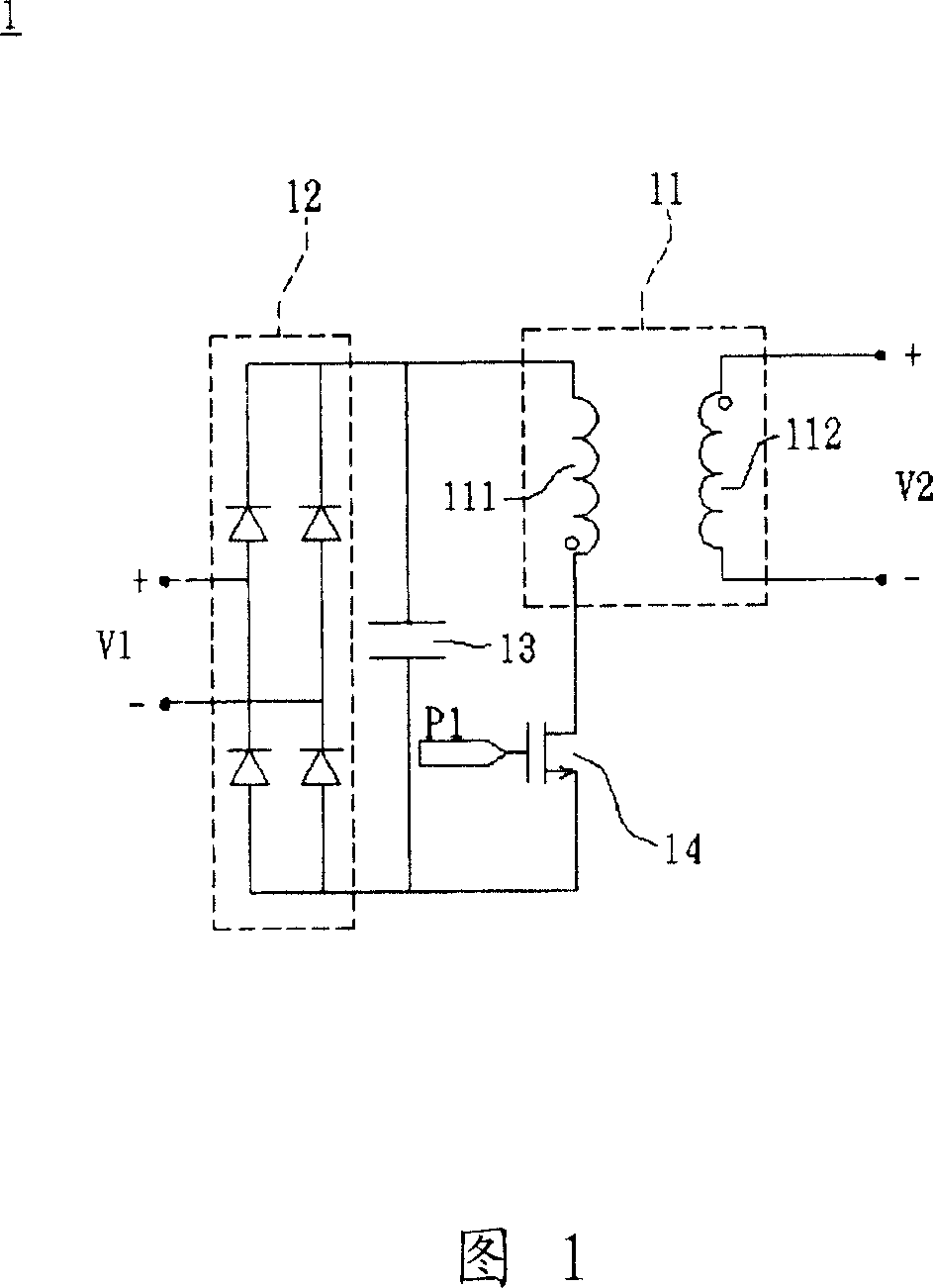 Power source converter and transformer