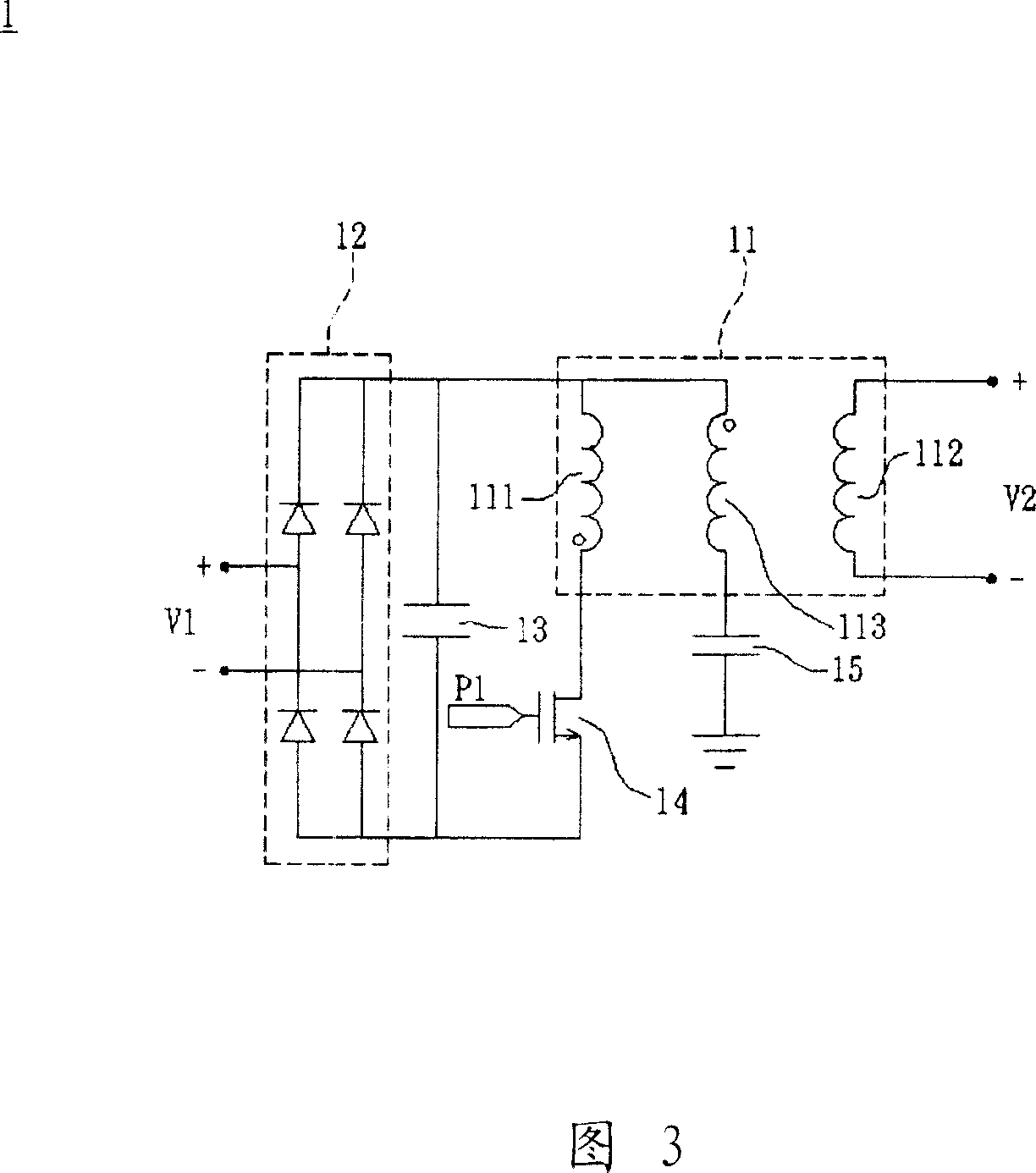 Power source converter and transformer