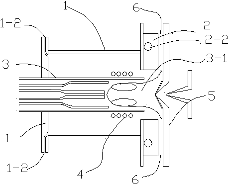 Inductively coupled plasma ion source gas protection device