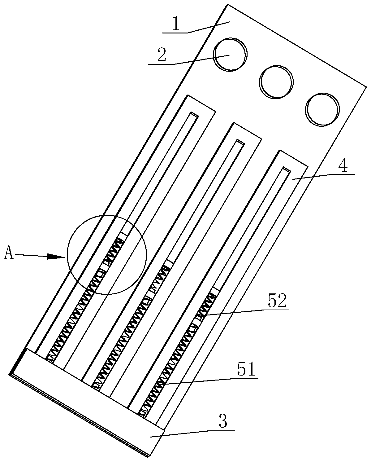 Sub-line bracing device