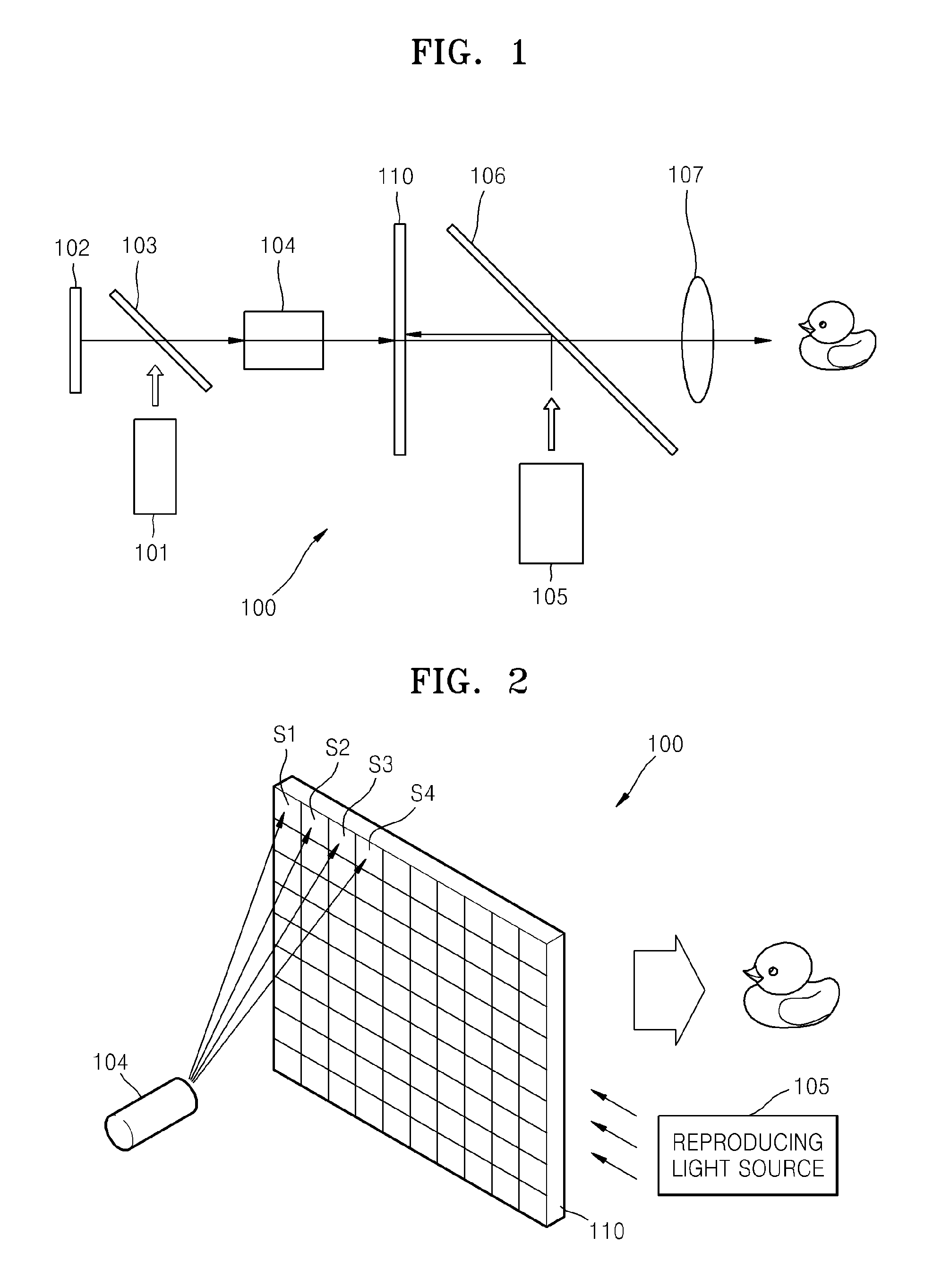 Optically addressable spatial light modulator divided into plurality of segments, and holographic three-dimensional image display apparatus and method using the light modulator