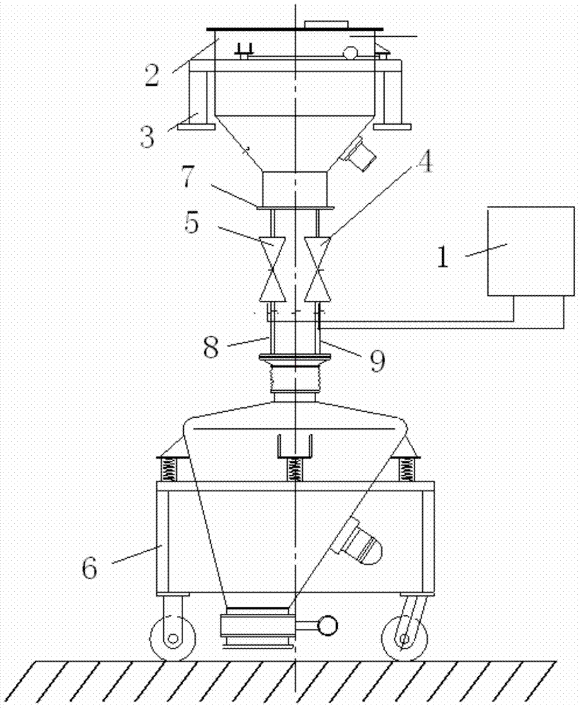 Dynamic weighing and feeding device for spherical oxidant and control method