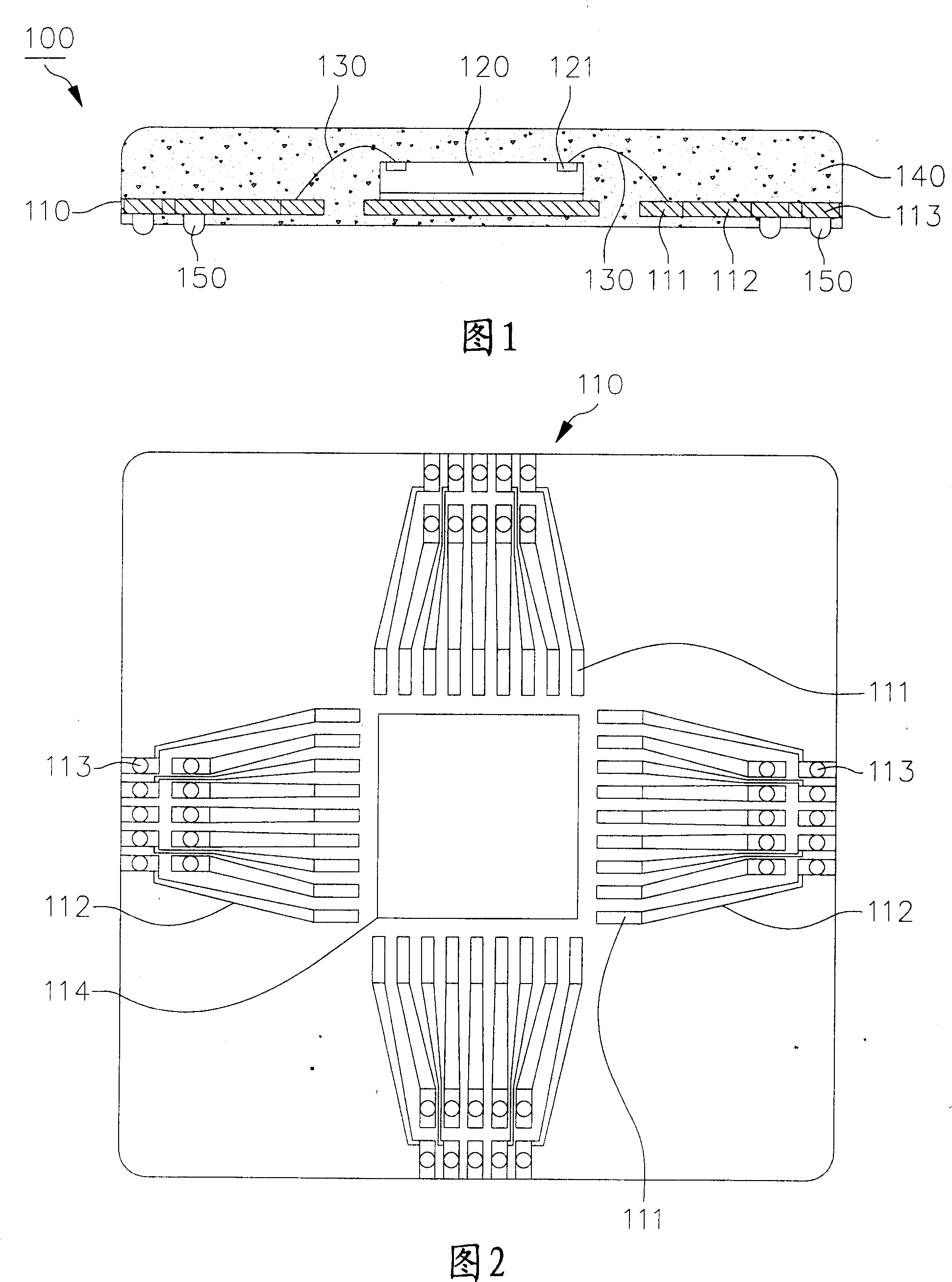 Encapsulation structure of lead rack base ball grid array and its wafer carrier