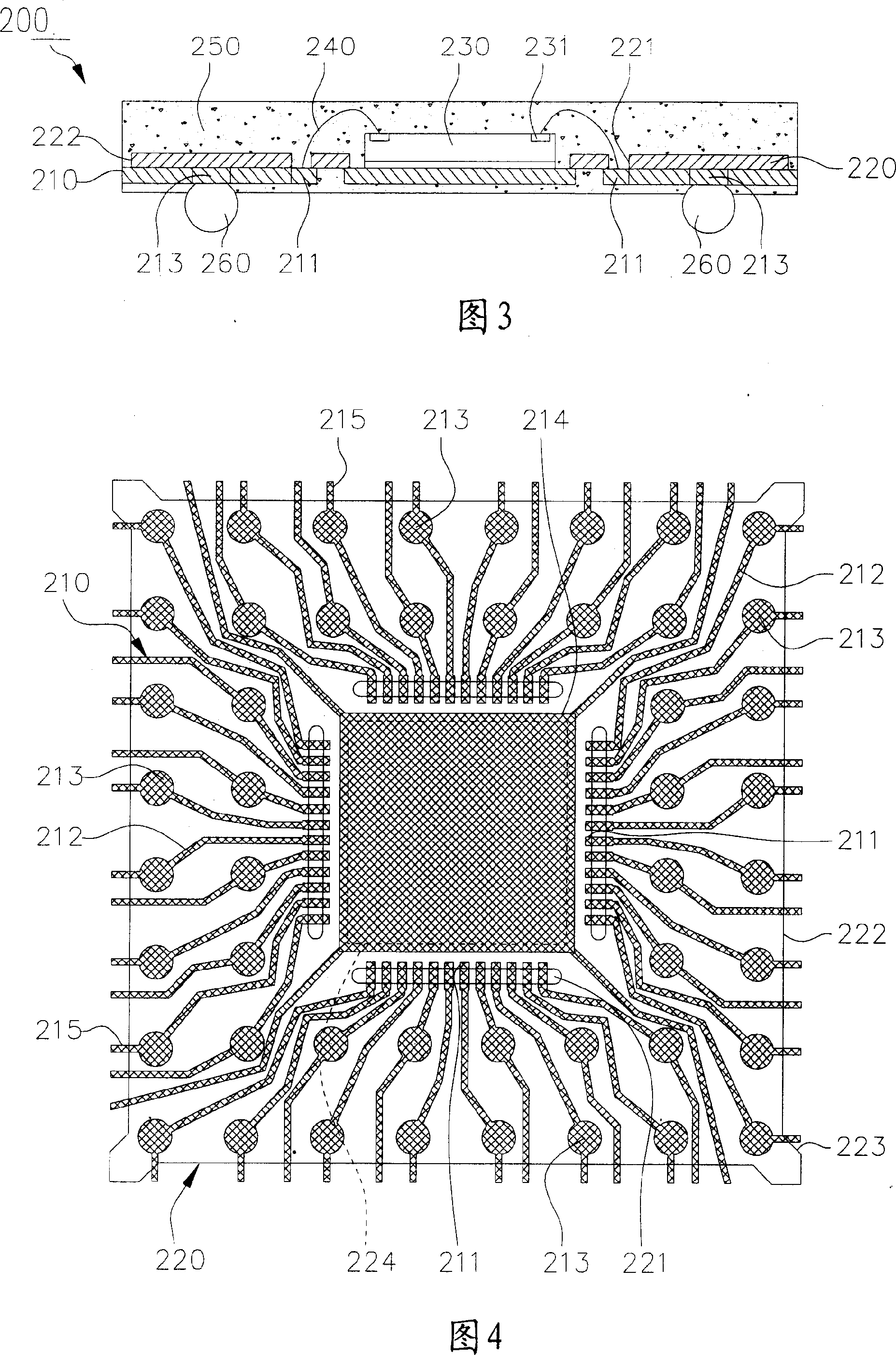 Encapsulation structure of lead rack base ball grid array and its wafer carrier