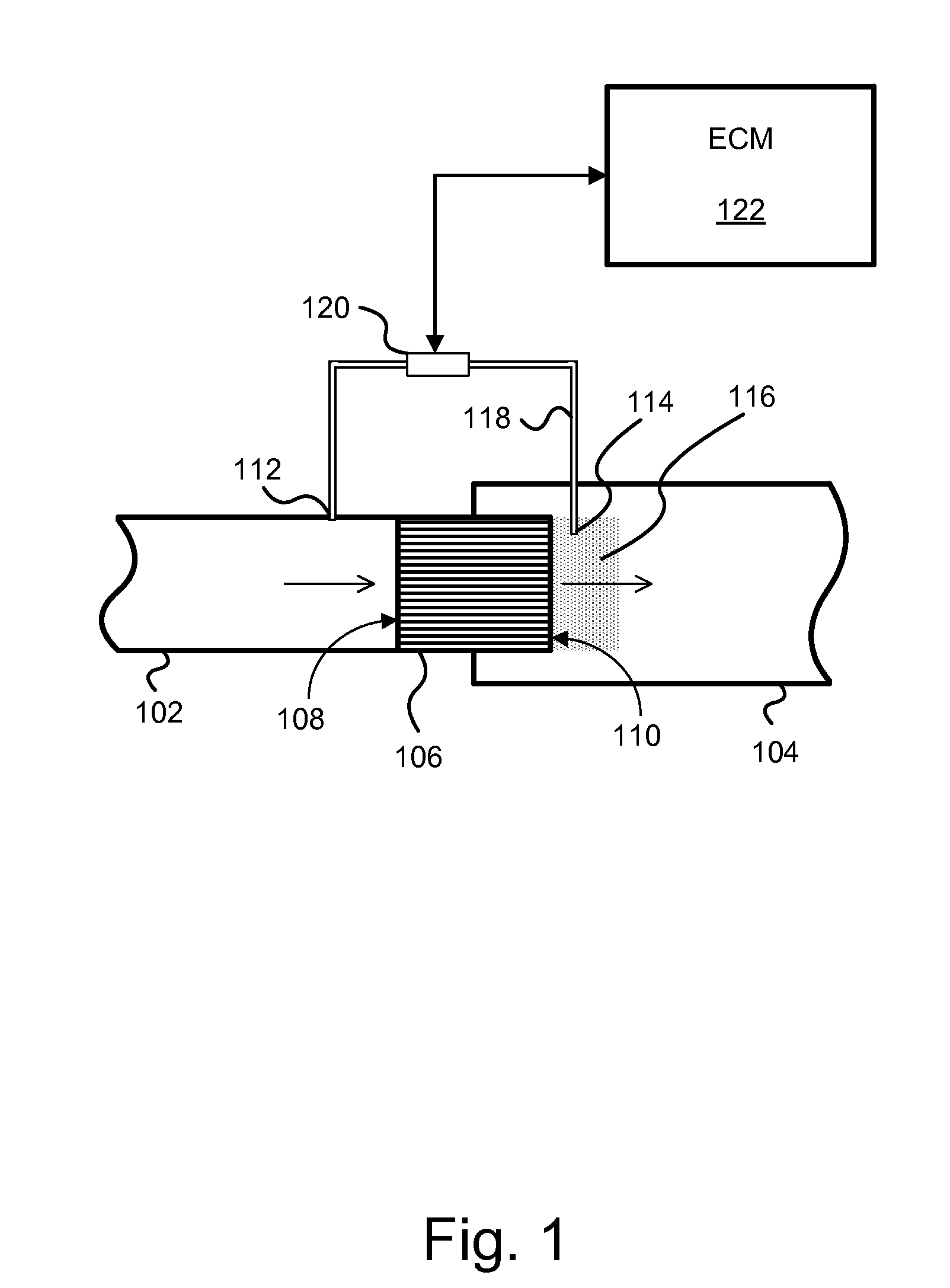 Apparatus, system, and method for differential pressure measurement across a conduit flow area change