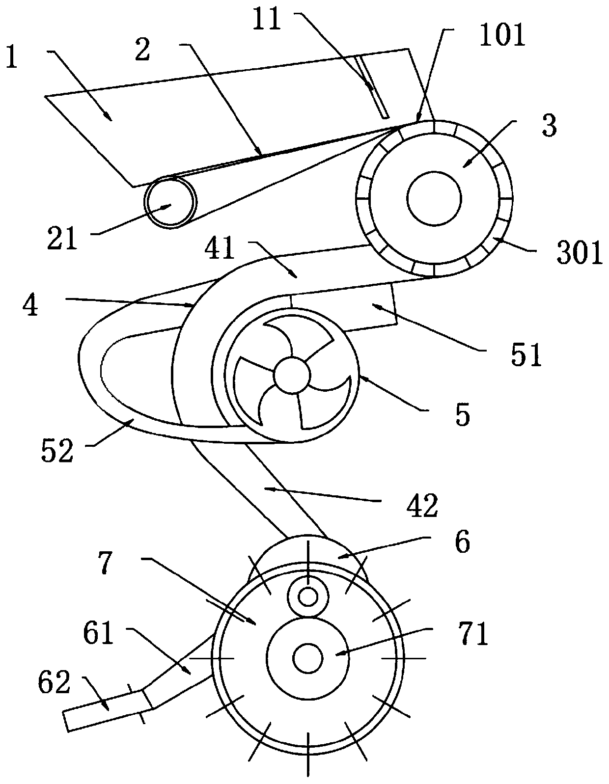 Large-grain seed directional positioning precision seeding device
