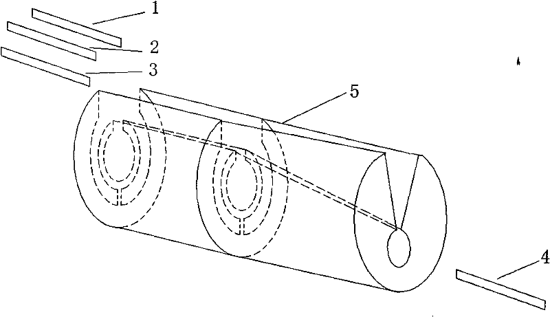 Processing device of polyester and viscose blended yarn in binary structure and method thereof