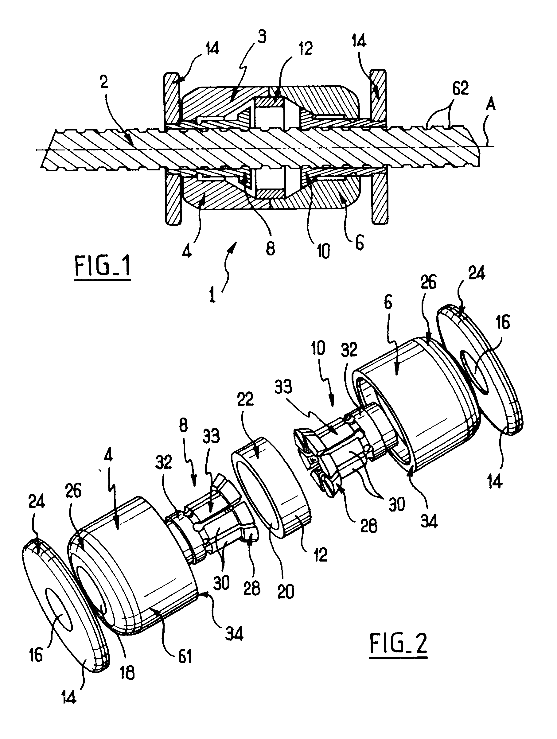 Position-adjustment system for an instrument for surgery of the spine
