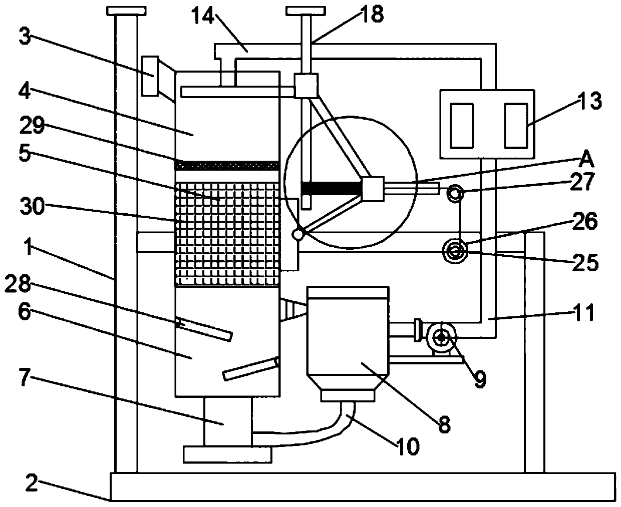 A kind of extraction device of biological sterilization hand sanitizer